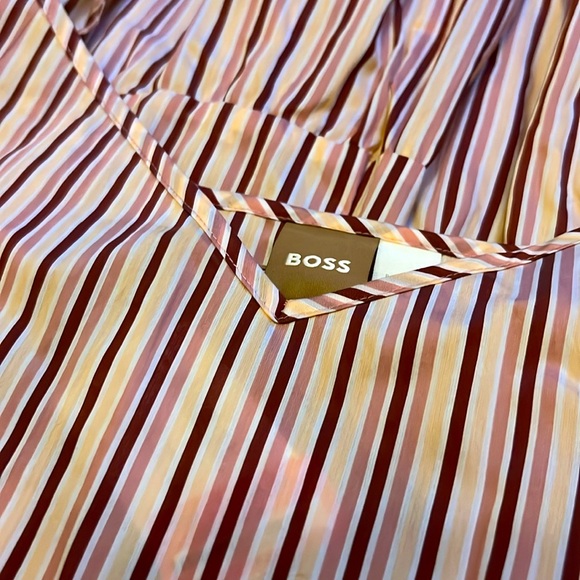 BOSS Detacara Tiered Striped Midi Sundress Spaghetti Straps Size 10 - NWT - Picture 4 of 8